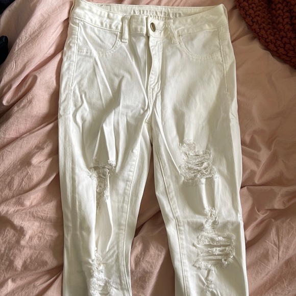 American Eagle Stretch White Jeans - Picture 1 of 6